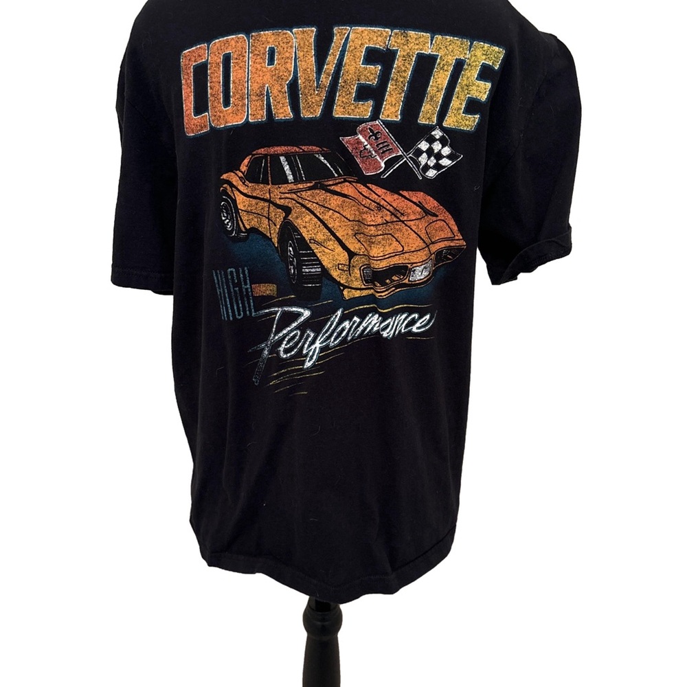 GM Official Licensed, Corvette Performance,Black Graphic T-Shirt  Size Large